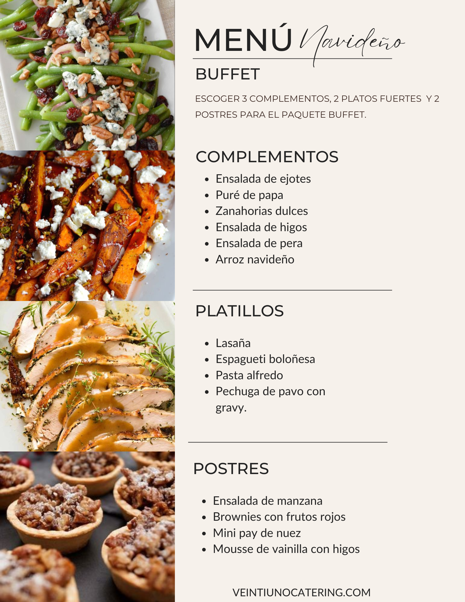 Buffet Navideño – Veintiuno Catering